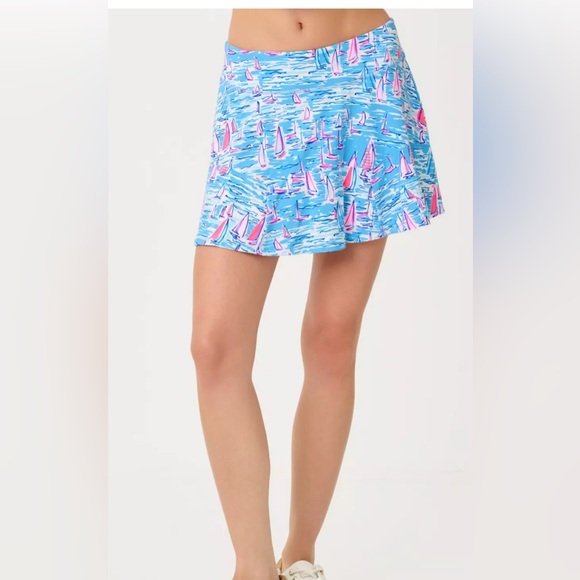 Lilly Pulitzer Dresses & Skirts - Lily Pulitzer NWT Blue and Pink Sailboat Print Corrine Skort